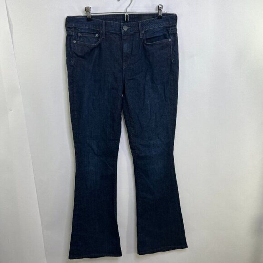 Vince 31 x 32‎ Sophia Flare Dark Wash Jeans Rodeo Dr Blue Denim Stretch